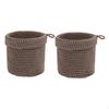 2-pack dekorativa korgar för att organisera småsaker i vardagsrum och garderob