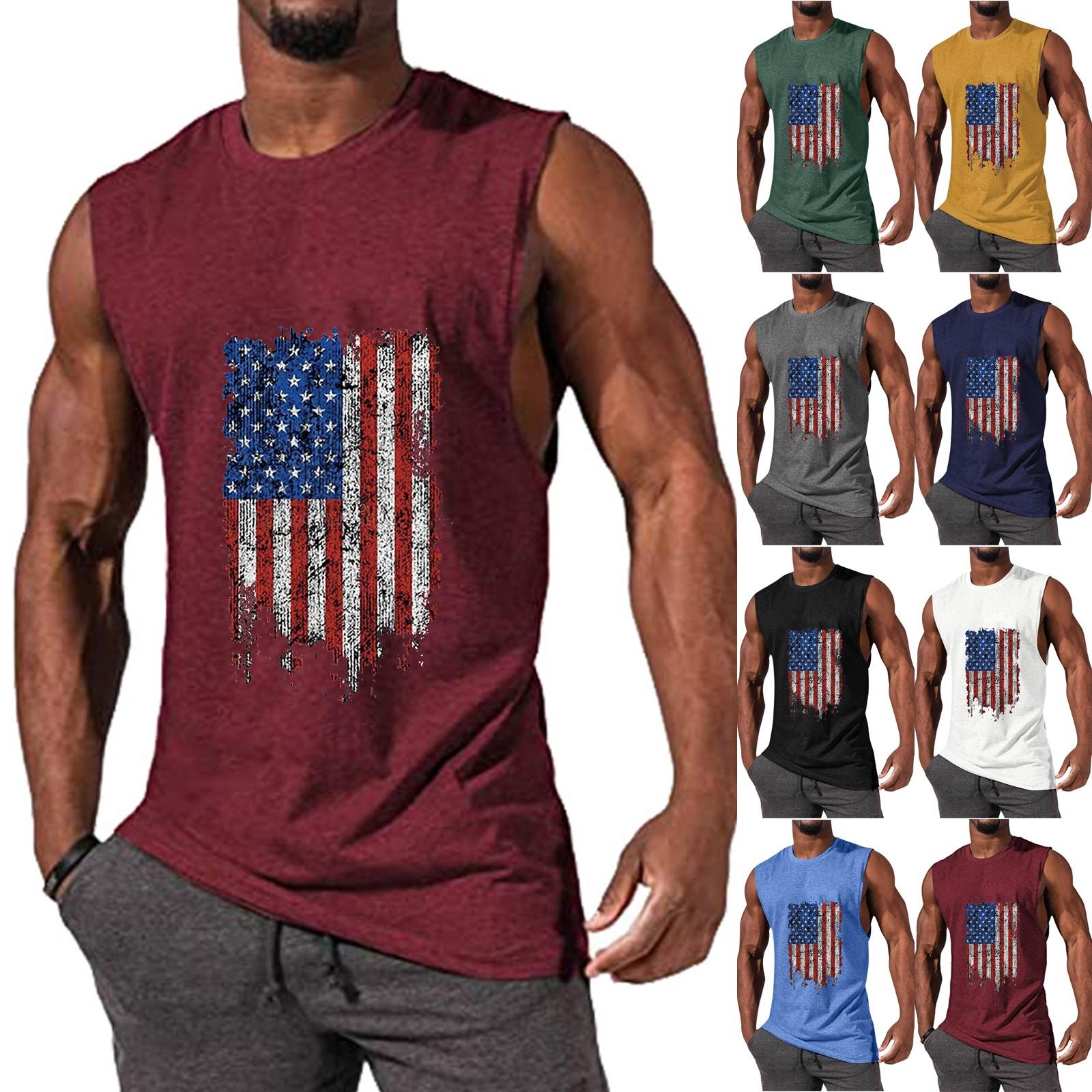 

Летний мужской однотонный поглощающий пот дышащий жилет без рукавов с принтом и расширяющимся плечом