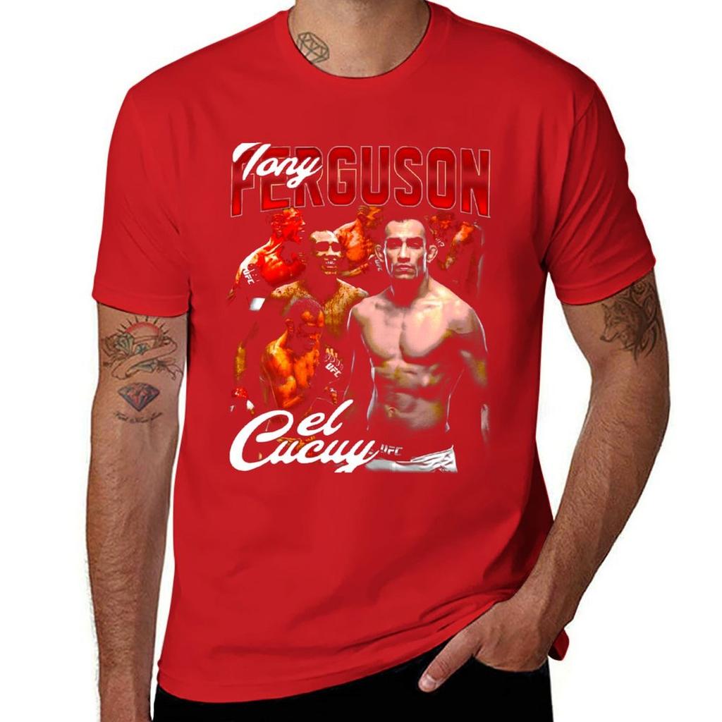 Tony Ferguson El Cucuy Vintage T-Shirt Custom T Shirt Graphic Tee Shirt Mens Workout Shirts