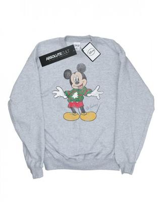 Jungen-Sweatshirt mit Mickey-Mouse-Weihnachtspullover