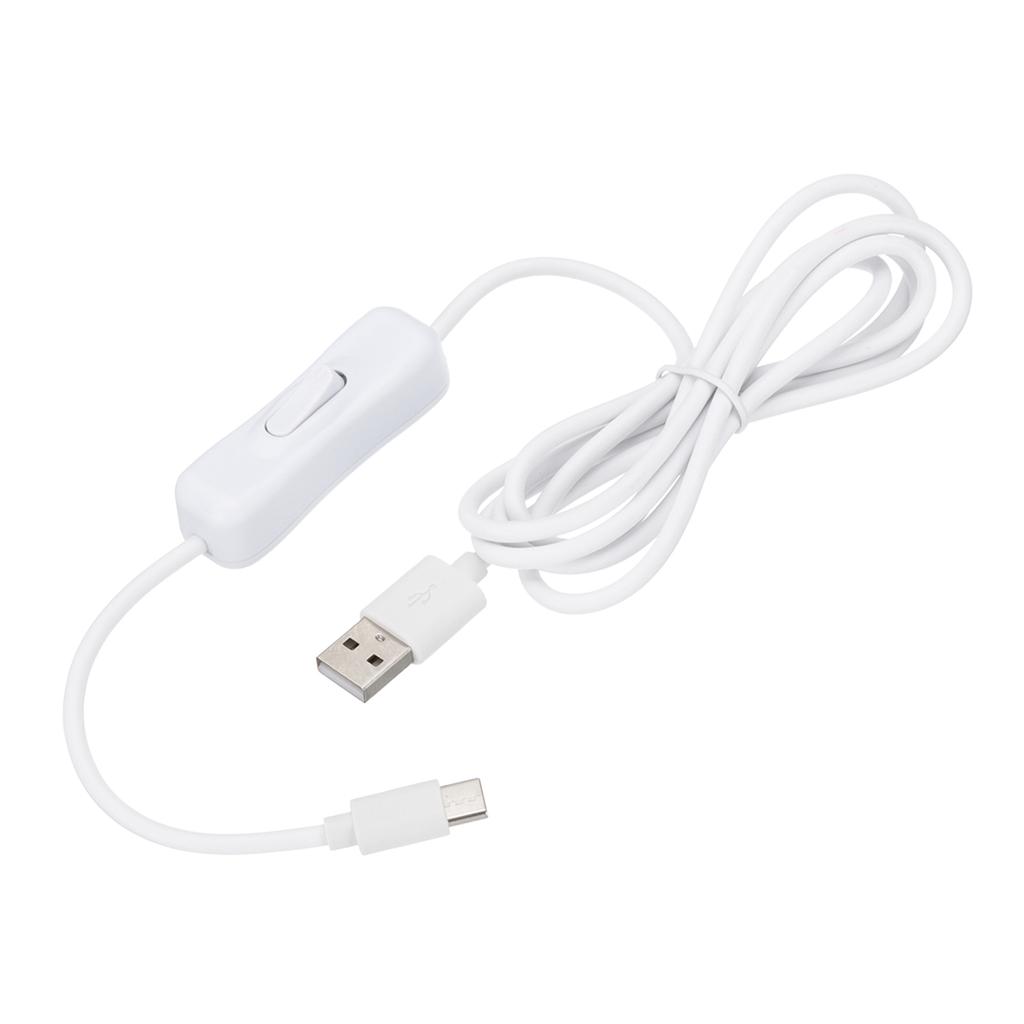 1/2Pcs 1/1.5/2m USB Extension Cable with on Off Switch Type C to USB Male Data Support Power Supply Cord 4Core Wire for Lamp Fan