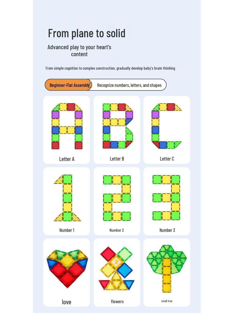 3C Certified Magnetic Transparent Window Puzzle Toy for Kids' Educational Development