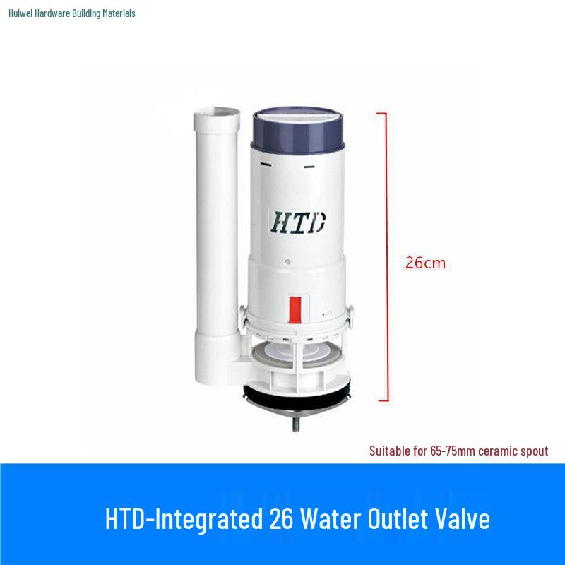 Dual-Flush Toilet Outlet Valve and Water Inlet Valve Bathroom Set