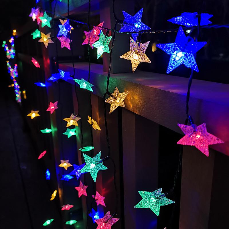 Fairy Outdoor Solar Lamp LED Twinkle Star Solar Light String Garden Christmas Tree Holiday Garland Wedding Party Home Decoration