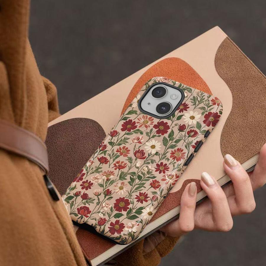 Retro Little Flower Fashion Soft Cover Capa Phone Case for Apple iPhone 17 15 16 16e 12 Air 11 XS XR 13 14 Pro Max Plus