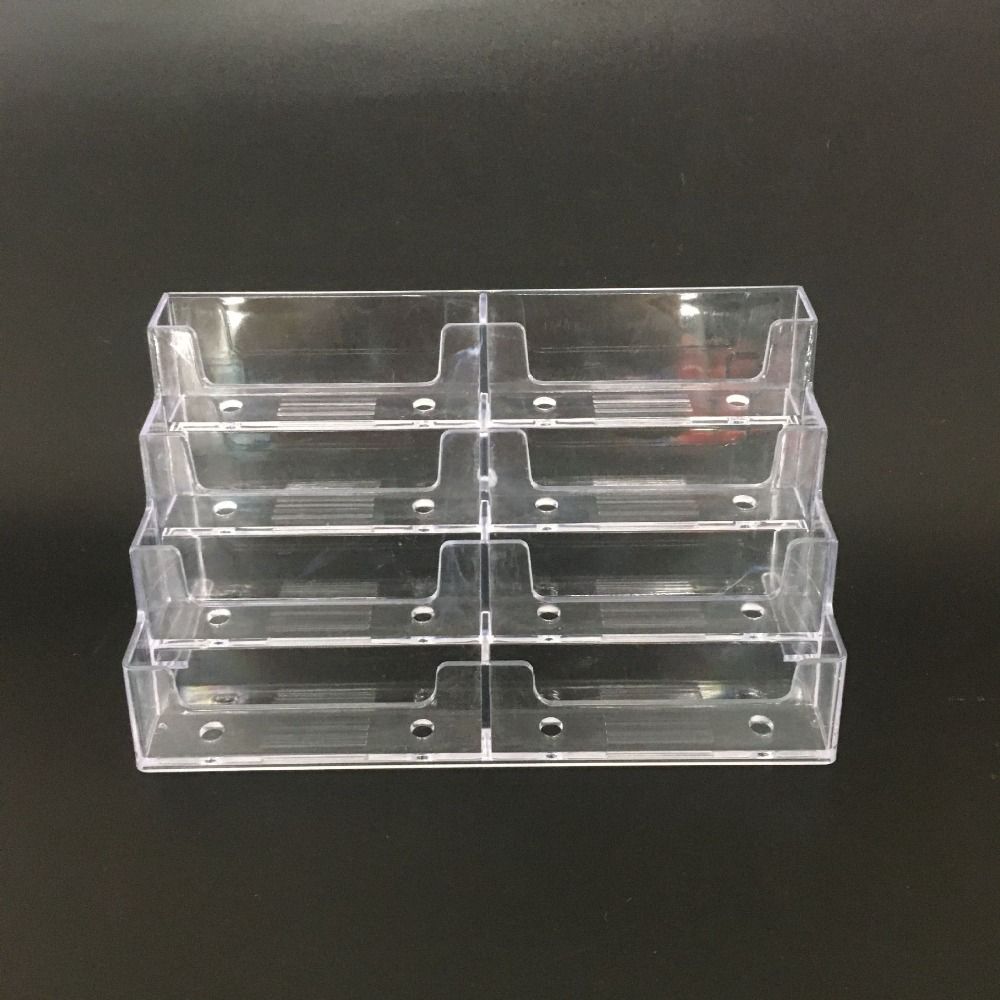 Transparent Name Card Display Stand Display Holder Business Card Storage Box  Office Supplies