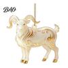 Durable Festive Collection Piece 2D Acrylic Goat Christmas Ornament, Cute Animal Sheep Hanging Decor for Decorative Gift Tree, Holiday Party
