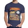 Man S T Shirt The Scream Arabic Version Soft Harajuku O Neck Retro T Shirt
