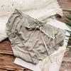 Briefs Cute Elastic Big Jacquard Dark Ice Silk Underwear Sexy Low-rise Women's Panties