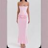 Summer Sleeveless Backless Bandage Bodycon Sexy Evening Gown Fashion Women's Party Dress for European American