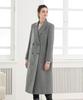 Lbyl Wool Light Grey Double Collar Long Coat