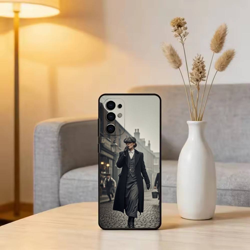 P-B-Polly Gray Phone Case For Samsung S25,S24,S21,S22,S23,S30,Ultra,S20,Plus,Fe,Soft Silicone Black Cover
