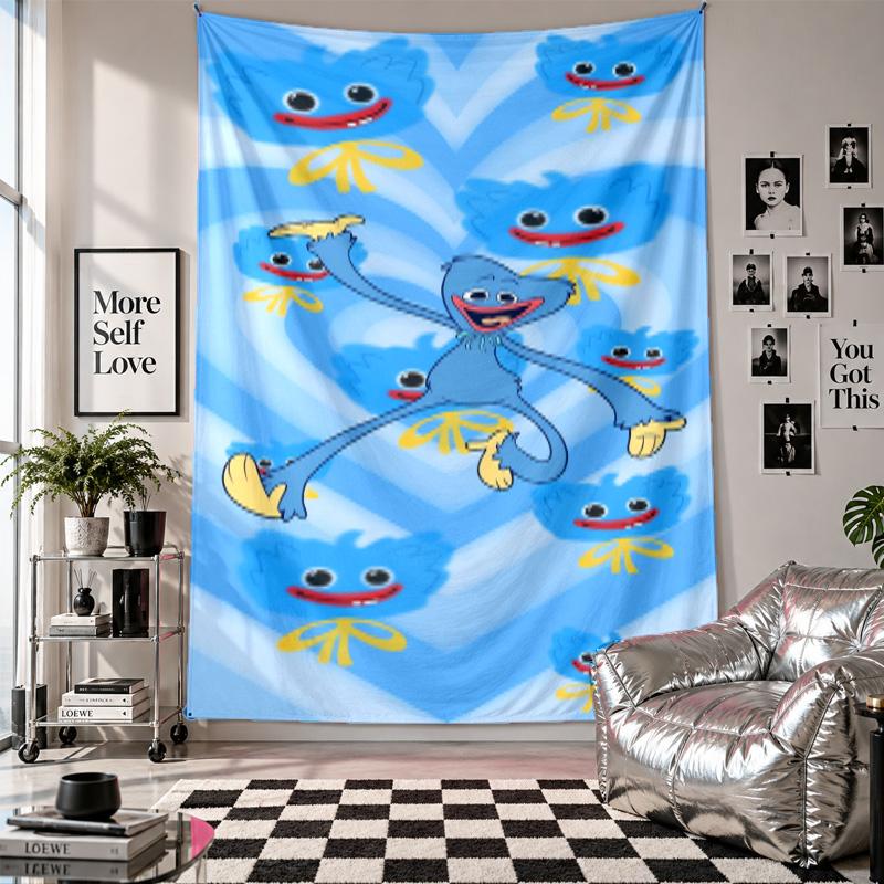 Wall TapestryHuggy Wuggy Art Hanging Cloth Decorative Background Cover for Room Decoration