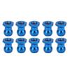10Pcs Aluminum Alloy Ball Nut Set Ball Head Nut for Tamiya 53640 1/10 RC Car and Buggy For RC Buggy