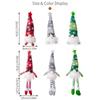 Christmas Faceless Doll Gnome Ornaments LED Light Plush Knitting Crafts Tree Pendant Christmas Decorations for Home Kids Gift
