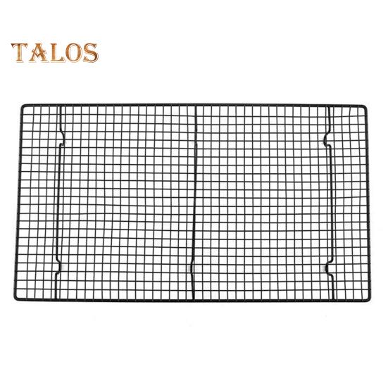 Baking Cooling Rack 18x10 Inches Carbon Steel Cooling Rack for Cakes Cookies BBQ Heat-Resistant & Space-Saving Non-Slip Grid Kitchen Shelf