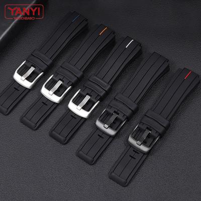 Pulseira de borracha de silicone 24*16mm para relógios timex T2N738 T2N739 T2N720 T2N721 T49706 pulseira de relógio esportiva de silicone