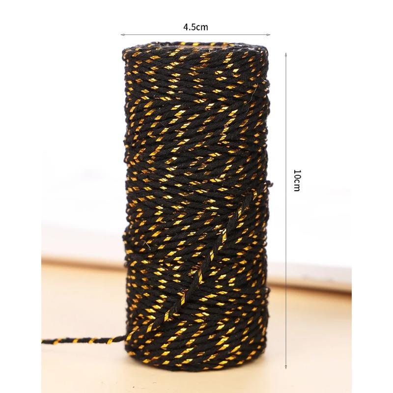 100m Macrame Cord Rope Luxury Soft Jute Twine Colored Twisted Rope for DIY Crafts Wall Hanging Plant Hangers Wool Weaving