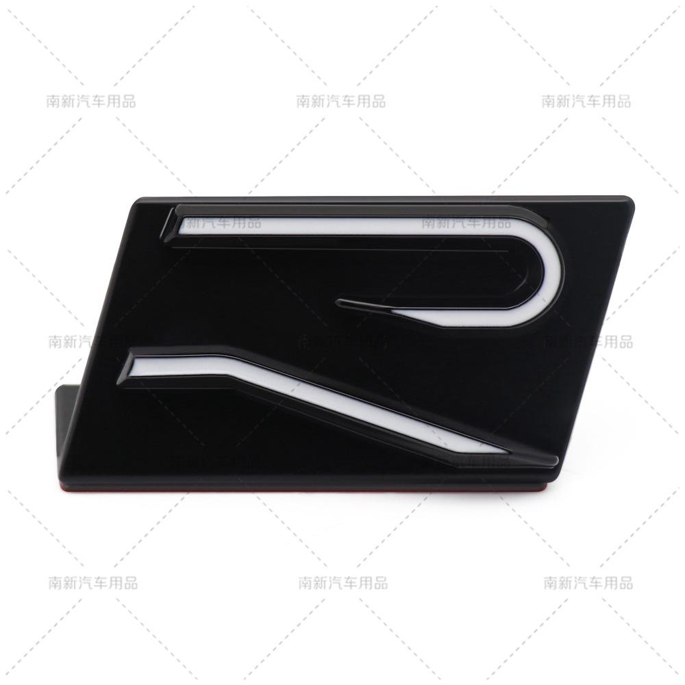 3D metal materail car new R rail front grille badge emblem stickers for VW Volkswagen SAGITARE ARTEON POLO MK GOLF 8 accessories
