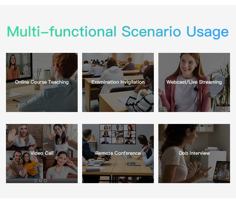 4K Autofocus USB Camera for Online Classes & Video Conferences