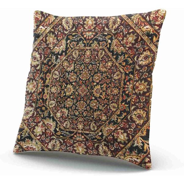 Sevimli Kabile Dokuma Kumaş Kahverengi Tonlar Gizli Fermuar Ev Kanepe Dekoratif Atma Yastık Kılıfı Minder Kılıfı Kare 20X20 İnç İki Taraflı Tasarım Baskılı