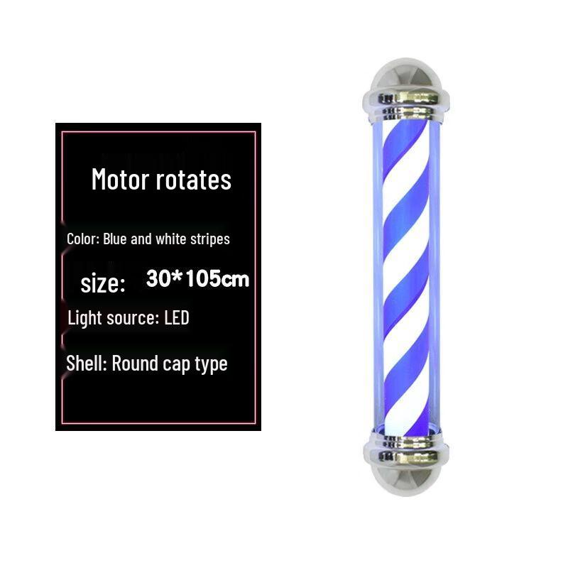 LED Barber Pole Rotating Sign Light