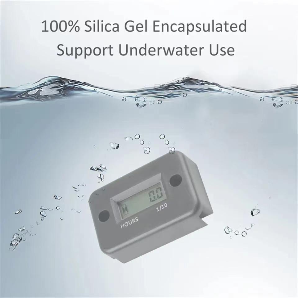 Digital Lcd Accumulator Timer Motor Waterproof Display for Bicycle Motorcycle Atv Snowmobile Marine Boat Ski Dirt Gas Engine