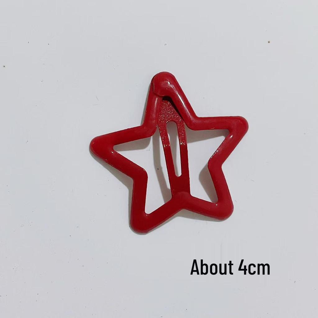 4cm Dopamine Star Hair Clip: Trendy Hairpin for Women & Babies 2025