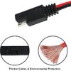 Wadoy 2 Pin Quick Disconnect Wire Harness SAE Connector 14 Gauge Heavy Duty Hight Capacity Battery Cable 10'' Leads(5 Pack)