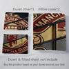 Glory Devils Emblem Bedding (1 * duvet cover + 2 * pillowcase, without core) 2D Flat Christmas birthday gift Duvet cover and pillowcase Bedding set