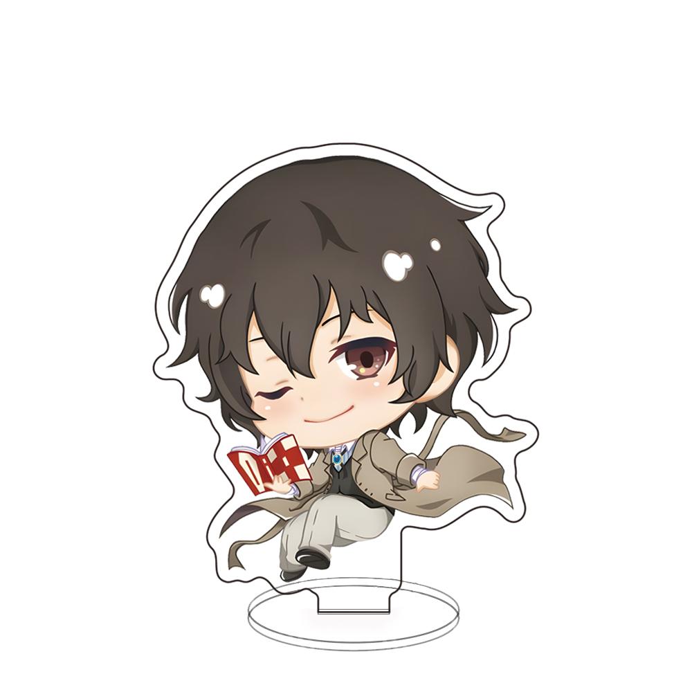 Acrylic Panel Ornaments Acrylic Stand Bungo Stray Dogs Dazai Osamu Oda Sakunosuke Figure Model Plate Desktop Decorate Xmas Gifts