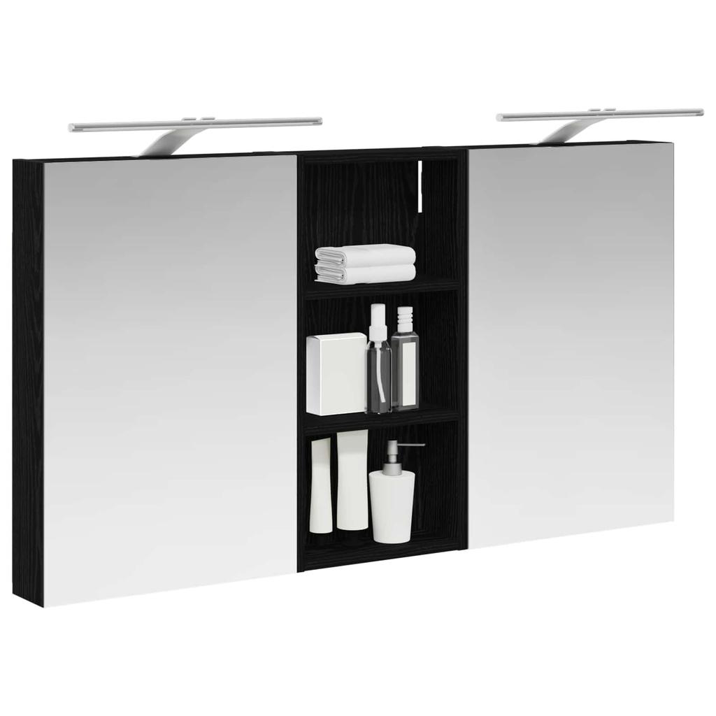 Bathroom Cabinet Set 3 Pcs 110 X 10.5 X 60.5 Cm Engineered Wood