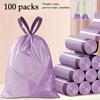 Drawstring Garbage Bag, Thick Disposable Plastic Waste Bag, Easy To Carry, Suitable for Kitchen, Bathroom, Bedroom, Living Room