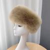 New Winter Thick Furry Hairband Fluffy Faux Fur Women Girl Fur Headband Hat Winter Outdoor Earwarmer Ski Hats Snow Cap