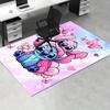 Office Rug Stitch, Cute theme 3D Printed Anti-Slip Rug-Machine Washable for Living Room
