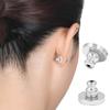 4Pcs Comfortable Earring Stoppers Secure Plugging Blocked Ear Backings Jewelry