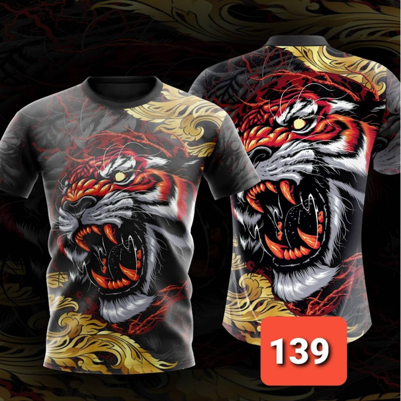 Футболка Мужчины Женщины Унисекс Птица Орел Змея Дракон Гигантский Демон Злой Тигр Петух — фото 6