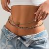 European-American Summer Beaded Navel Waist Chain - Sexy Elastic Beach Jewelry