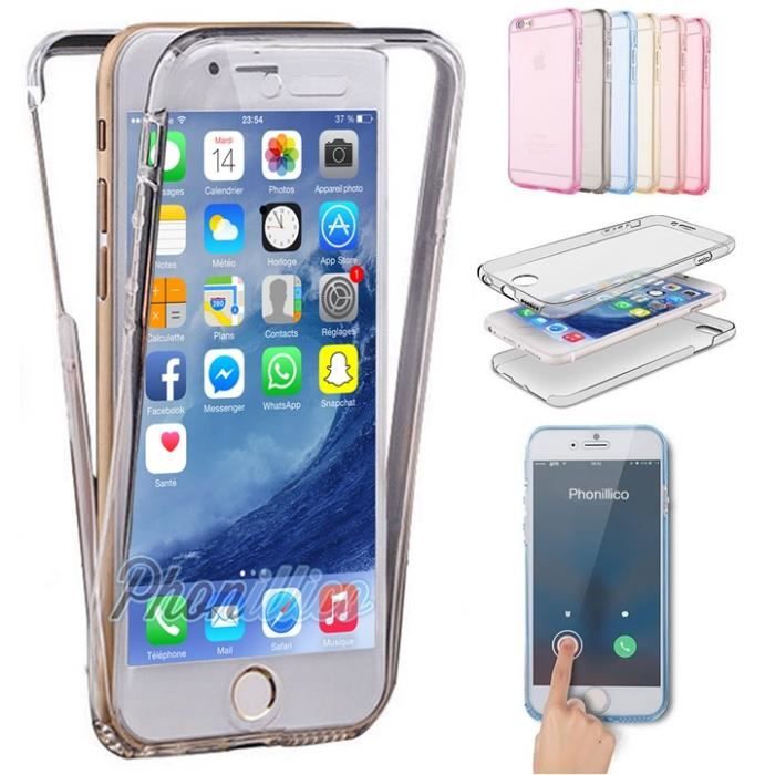 Coque TPU - Phonillico® - iPhone 7 - Transparent - Ultra Slim - Protection Intégrale