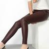 Women's High-Waist Slimming Lambskin Leather Pants: Sexy, Hip-Hugging, Casual, Long, and High Elasticity
