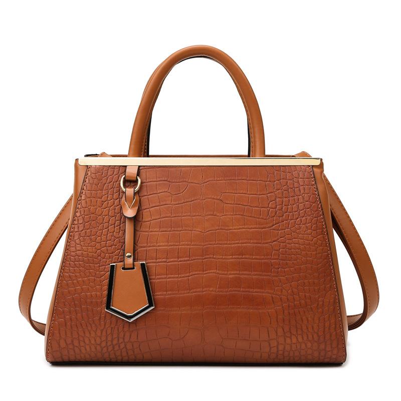 Crocodile Pattern Handbag Women's Bag New Style Fashion Large Capacity Bag Crossbody Women's Bag