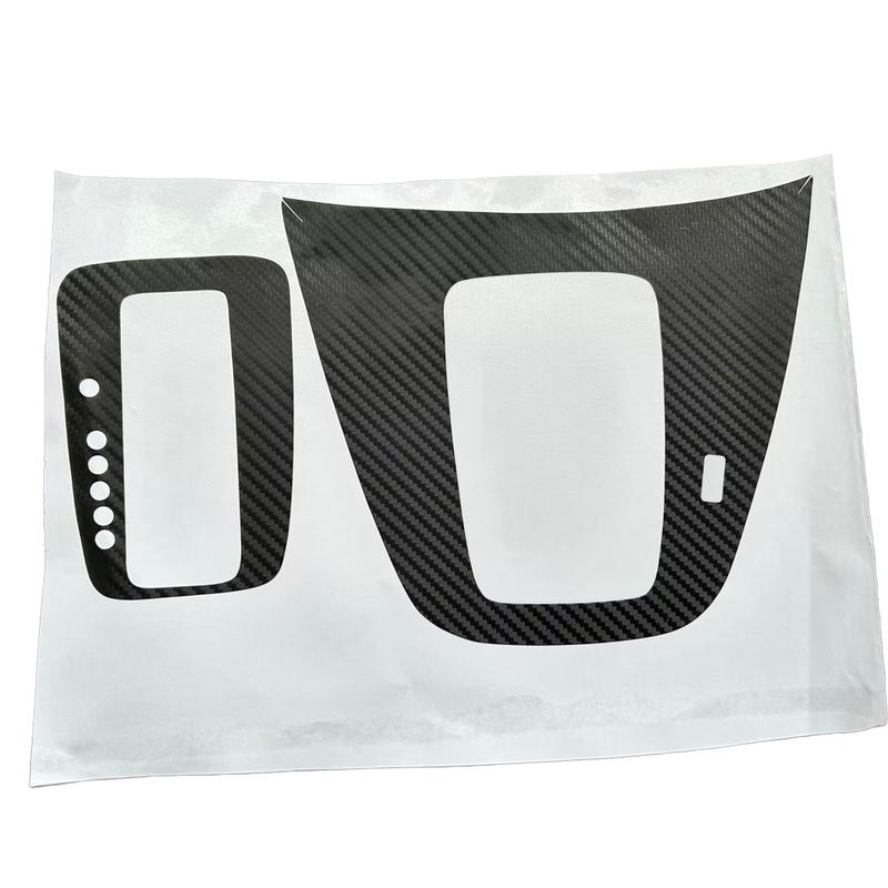 Interiör Växelväljare Panel Dekor Klistermärke Skydd Trim Vänsterstyrd Passar för Honda CRV 2012 2013 2014 2015 2016 Svart Kolfiberstil