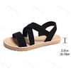Fashion Women Sandals Summer New Flats Fashion Plus Size 43 Beach Sandels Outdoor Lightweight Breathable Summer Platform Roman Sandals