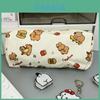 Cartoon Hello Kitty Capybara Muster Federmäppchen mit großem Fassungsvermögen für Schüler und Bürogebrauch