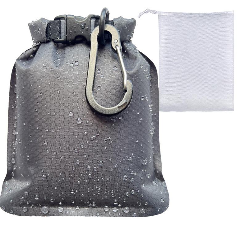 

2/4Pcs Waterproof Soap Storage Bag Bathroom Sealed Soap Bar Holder Portable Organizer Multi-functional For Outdoor Travel серый