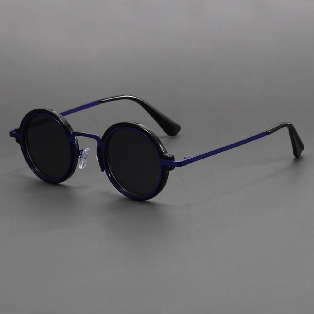 Retro Handmade Small Round Sunglasses Sun Protection Eye Protection Uv Protection Men And Women Sunglasses