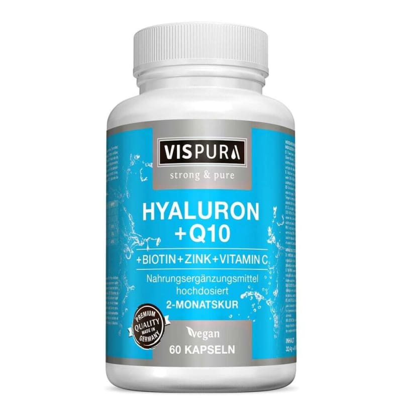 

VISPURA Hyaluronic Acid + Q10 + Biotin + Zinc + Vitamin C, 60 Capsules