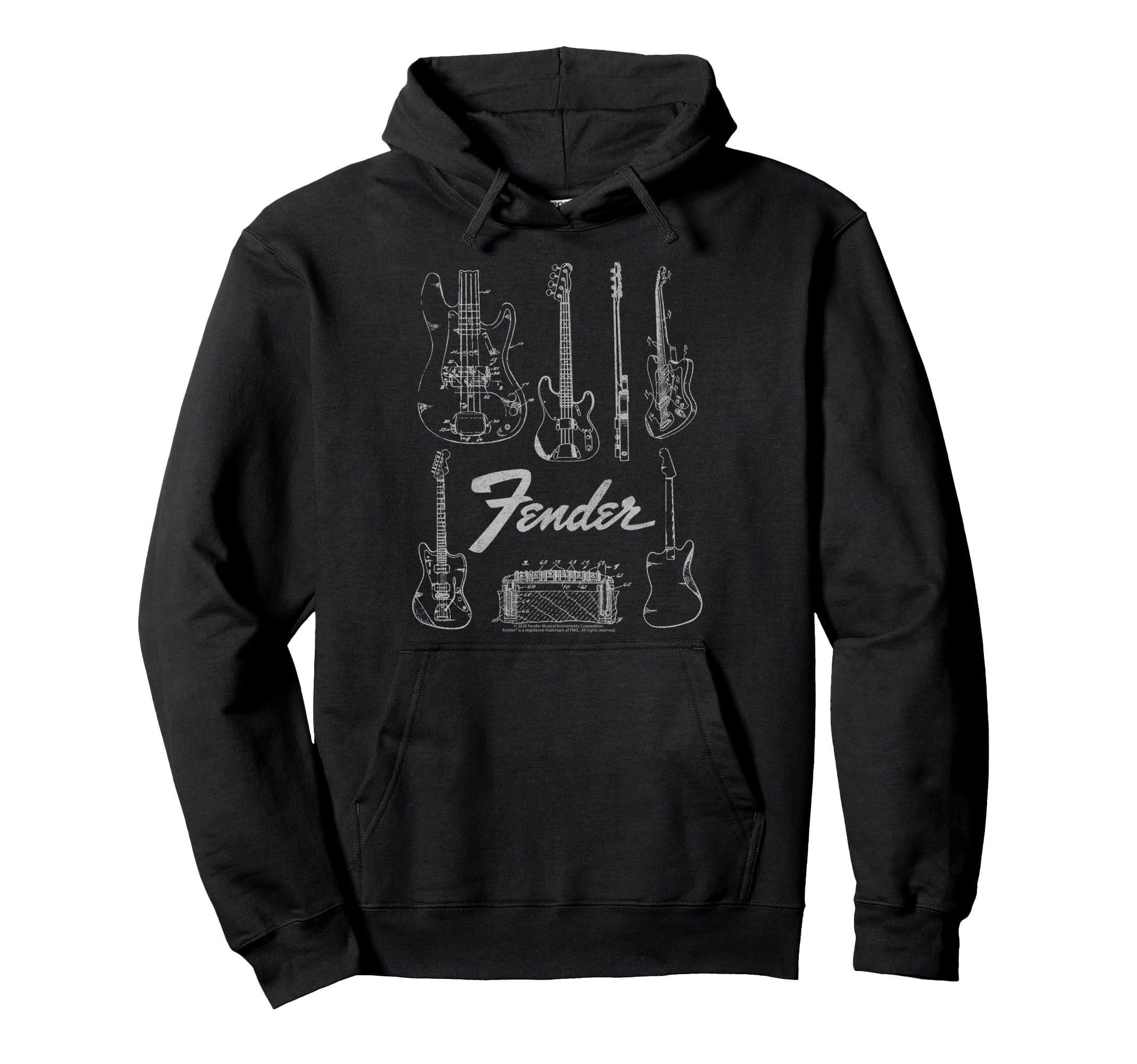 

Fender Худи с логотипом гитарного усилителя & чёрный