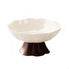 Fruit Bowl Footed Tray Drain Household Kitchen Counter Table Centerpiece Decor for Candies
