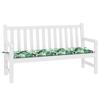 Bench Cushion Leaf Pattern 150 X 50 X 3 Cm Oxford Fabric
